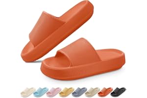 BHFRGAS Cloud Sliders Women Men，Cloud Slippers with Thick Outsole，Non-Slip Soft Summer Mens Womens Slippers Flip Flops，Shower Bathroom Slippers Pillow Slides for Beach,Pool and Outdoor