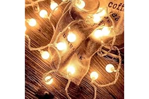 FANSIR Globe String Lights Waterproof, 10M 33ft 100 LED Plug in Fairy Lights, 8 Modes Christmas Light Mains Powered Outdoor Indoor Decorations for Bedroom, Patio, Gazebo, Garden Party(Warm White)