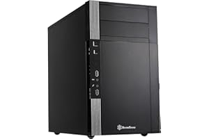 ‎SILVERSTONE TECHNOLOGY SilverStone SST-PS07B - Precision Mini Tower Gehäuse, Micro ATX, schwarz