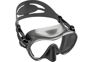 Cressi F1 Frameless - Maska Bezramkowa F1 Lub Maska + Fajka Sucha do Nurkowania i Snorkelingu, Jeden Rozmiar, Unisex dla Dorosłych
