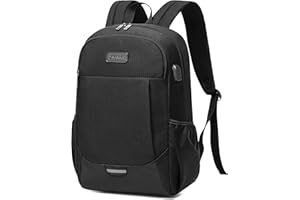 SOSOON Lightweight 15.6 Inch Laptop Backpack Rucksack Bag for Men Women, Water Resistant College High School Bag Boys with USB Charging Port