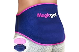 Magic Gel Ice Pack for Back Pain Relief | 2 Pack Lower Back Gel Wrap for Hot or Cold Therapy | Relief for Lower Lumbar, Sciatic Nerve, Herniated or Degenerative Disc, Coccyx, Tailbone Pain
