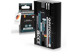 PATONA Platinum Batteria LP-E6NH 2400mAh Batterie Compatibile con Canon LP-E6N LP-E6 EOS R7 R6II R5 7D 6D 5D Mark II III IV 60D 70D 80D 90D