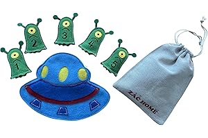 ZAC HOME 5 Little Men in the Flying Saucer Nursery Rhyme Storytelling Educational Finger Puppet