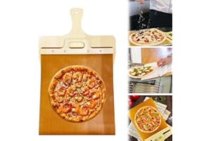 UMLIPOT Sliding Pala per pizza con manico Spatula Paddle for Ovens