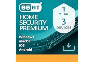 ESET HOME Security Premium 2025 | 3 Devices | 1 Year | Antivirus, Password Manager, Secure Data Encryption included | Windows, MacOs, Android & iOS | Official UK Activation Code by email