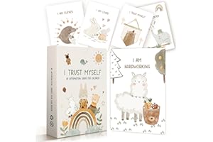 Marvelights Positive Affirmation Cards for Kids| 40 Positive Affirmations to Nurture Confidence, Kindness & Emotional Growth | Mindfulness Perfect for Preschool, Kindergarten & Home Use