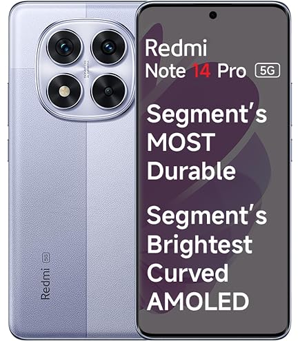 Redmi Note 14 Pro 5G (Phantom Purple, 8GB RAM, 256GB Storage)