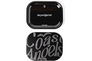 COAST ANGELS Rolling Tray with Magnetic Lid - Portable Rolling Tray Set with Gift-Ready Packaging - Complete Rolling Kit for Home or On-the-Go