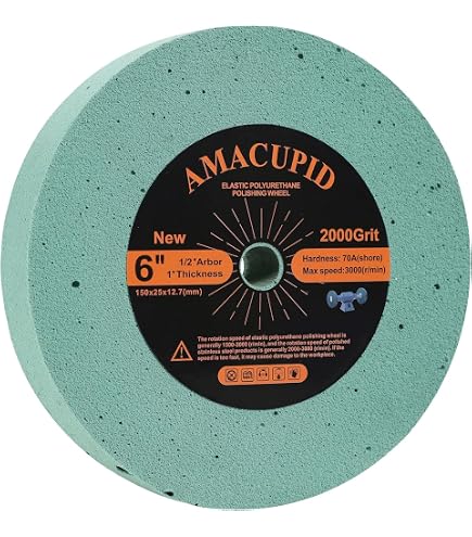 Disque De Polissage Nylon 5P - 20cm (8 Pouces) - Pour Cuivre, Aluminium - Compatible Meuleuse D'Établi