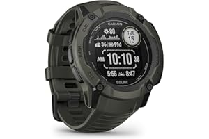 Garmin Instinct 2X Solar – GPS-Smartwatch mit unendlicher Akkulaufzeit im Smartwatch-Modus, über 40 Sport-Apps, Smart Notifications, GarminPay, Trainingszustand, Fitnessalter, Schlafanalyse