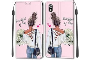 BETUNISTOY Carcasa para Xiaomi Redmi 7A (Piel sintética, Cierre magnético con Tapa antichoque), Soporte Plegable Tapa Flip Funda Redmi 7A