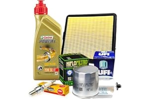 BARDAHL KIT TAGLIANDO PER BMW K100 RS 1983 - 1992 CON 4 LITRI OLIO CASTROL POWER 1 15W50 – 1 FILTRO OLIO HIFLO HF163 – 1 FILTRO ARIA MAHLE LX 75 – 1 FILTRO CARBURANTE UFI 3176000 – 4 CANDELE NGK DR7EA
