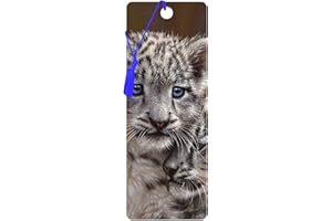 3D LiveLife Marcapaginas - Amiguetes cachorros de Deluxebase. Un marcapáginas de tigres con 3D lenticular e ilustraciones con licencia del reconocido artista Collin Bogle