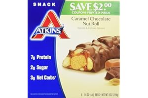 Atkins Advantage Caramel Chocolate Nut Roll Bars, 5ct