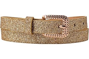 EANAGO Ceinture végétalienne >FÉE DES PAILLETTES< pour enfants - ceinture moderen à paillettes pour filles de 6-15 ans