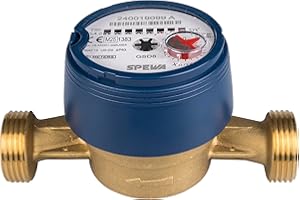 SPEWA Wasserzähler 1 Zoll AG (33 mm) / QN 2,5 Kaltwasser/Bl. 130 mm/Wasseruhr geeicht 2025 / beste Messgenauigkeit Eichung erkennbar in dem Siegel " CE M25 1383" / M25 = 2025