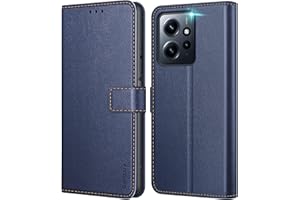Ganbary Etui kompatybilne z Xiaomi Redmi Note 12 4G, wysokiej jakości skóra PU z klapką portfel etui na telefon [pełna ochrona] [przegródki na karty] [podpórka] dla Xiaomi Redmi Note 12 4G, niebieski