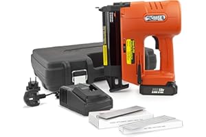Tacwise 1506 Ranger EL-PRO Graffatrice/Chiodatrice 2 en 1 a Batteria da 18V, Caricabatterie e 2000 Punti e Chiodi, Utilizza punti di Tipo 91 e Chiodi di Tipo 180