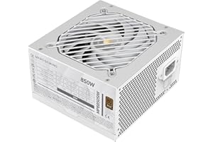 Mars Gaming MPB850SI, Alimentation PC ATX 850W, Garantie 7 Ans, 80Plus Bronze 230V, 90% d'Efficacité, Ventilateur SI Extreme Silence avec Noyau en Cuivre, Technologies AI2-RPM, DC-DC et SMD, Blanc