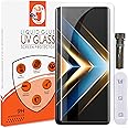 STP FEEL Advanced Uv Curved Tempered Glass For Honor 90 5G (6.7 Inch) Cellphone (Transparent, Pack Of 1) Border Less Full Screen Coverage Uv Screen Protector Guard
