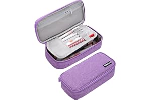 YOKUMA Piórnik o dużej pojemności, estetyczny piórnik na zamek błyskawiczny, przybory szkolne dla studentów, nastolatków, niezbędne akcesoria podróżne, piórnik, niezbędne akcesoria podróżne,