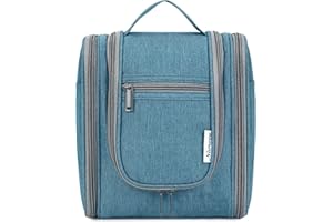NARWEY Trousse de Toilette Femme Voyage Trousse de Toilette à Suspendre pour Vanity Femme Sac de Toilette Accessoires (Bleu Marine (Moyen))