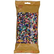 Hama Perline 201 - Sacchetto Con Circa 3.000 Perline Colorate Neon, Diametro 5 mm, Divertimento Creativo per Grandi e Piccini