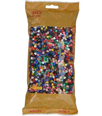 HAMA Bügelperlen, 1000 Stück In Weiß – Bastelperlen Ø 5 Mm, Für Kreative Kunstwerke