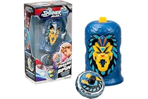 Bizak Spinner Mad 2 Shake 62006323-2 Toupie individuelle avec mécanisme avancé, GostFire Lion, Jouet de Combat pour garçons et Filles à partir de 5 Ans, 6 Styles différents à Collectionner
