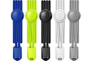 AIXMEET 5 par elastycznych sznurowadeł bez wiązania, 100 cm, sportowe sznurowadła z szybkim zapięciem, gumowe sznurowadła dla dzieci, osób starszych, biegaczy