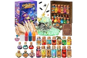 KENPOJO Kreative Zaubertrank Set Kinder, DIY Craft Zaubertränke Spielzeug ab 6 7 8 9 10 Jahre Mädchen, mit Magischer Kessel, Weihnachten Geburtstag Geschenk Zauberkasten Kinder ab 6 Mädchen Jungen