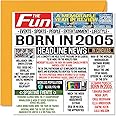 20th Birthday Cards for Men Women - Born In 2005 Newspaper - Happy 20 Birthday Card for Son Daughter Cousin Vintage Retro Back In 2005, 145mm Bday Greeting Cards