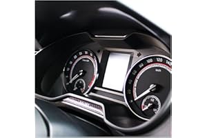 ‎FINEST FOLIA Gel stickers for speedometer / electronic instrument cluster for multimedia / key-less GO / ignition button / glossy, carbon black