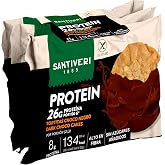 SANTIVERI - Pancakes dipped with Protein Chocolate - 26g Protein per 100g - Low Caloric Intake (only 134kcal per serving), Wi