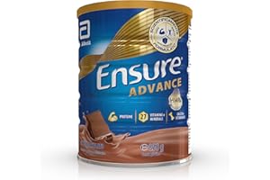 Ensure Advance Integratore Alimentare Proteico in Polvere, con 27 Vitamine e Minerali, Integratore Alimentare con Proteine, Calcio e HMB, Confezione 850g, Gusto Cioccolato