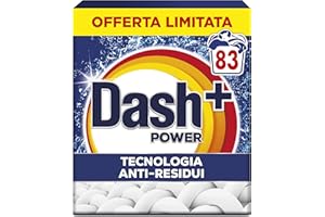 Dash Detersivo Lavatrice Per Bucato In Polvere, 83 Lavaggi, Tecnologia Anti Residui, Rimuove le Macchie, Efficace anche a Freddo e in Cicli Brevi
