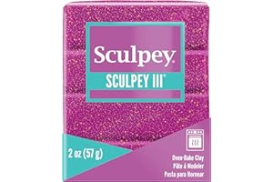 Sculpey Argilla polimerica 56,7 g viola GLTTR, glitter viola