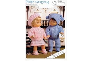 HERMANN TEDDY Teddy DK Knitting Pattern Dolls Outfits - 7130