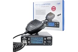 CB radio station PNI Escort HP 9700 USB, ANC, ASQ, 12V / 24V power supply, PA function, cigarette lighter plug included