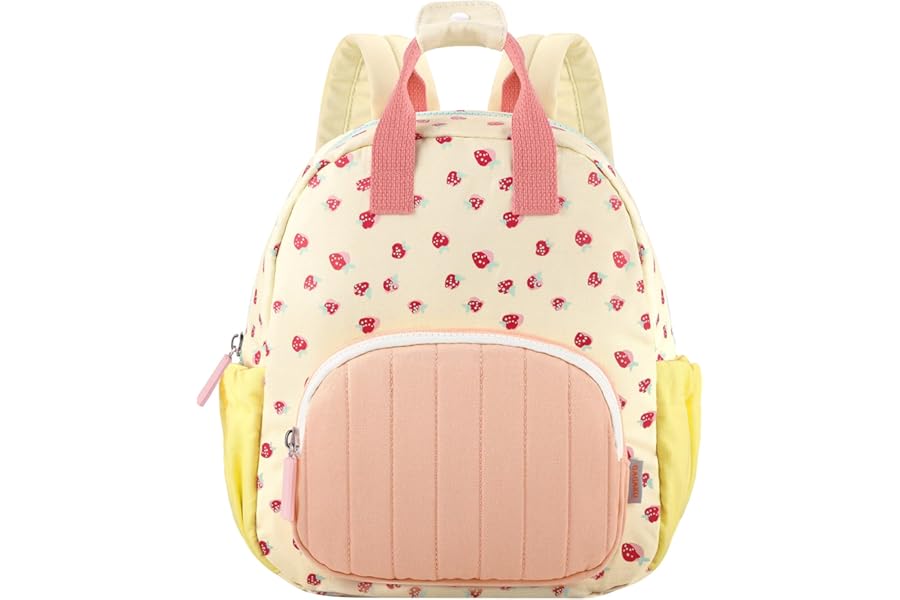 GAGAKU Toddler Backpack for Girls - Kids Backpacks Mini Children Backpack 2-4 years Cartoon Breathable Comfortable Preschool Kindergarten Elementary Rucksack Travel Bag - Pink Strawberry