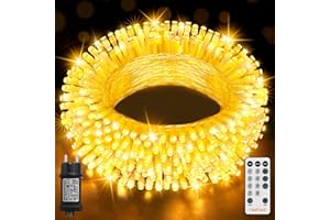 ‎HEIPARD HeiPard Lichterkette Außen 10m 100LED, LED Lichterkette Weihnachtsbaum Warmweiß Strom mit Timer Dimmbar 8 Modi IP44 Wasserdicht Weihnachtsbeleuchtung außen Innen Party Hochzeit Ostern Garten