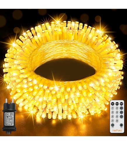 Gresonic LED Lichterkette 100er Warmweiß – 10m, IP44, Mit Stecker – Für Innen & Außen, Party, Weihnachten, Hochzeit