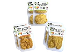 Royal Bernard - Assortiment Mes Panés - Colis de Viande de Volaille 100% Française - 6 Barquettes - Nutri-Score A, Sans Huile de Palme - Cordons Bleus + Escalopes + Tendres Bouchées