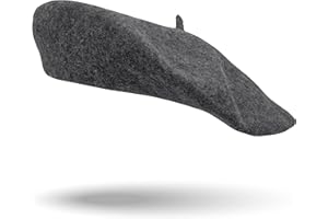 Colours & Beauty Chapeau Homme Femme Hiver en Laine Couleur Unie | Béret Basque Chaud |Casquette Basco Unisexe | Béret Artiste Masculine et Féminine | Béret Français