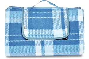 Amazon Basics Picknick- och resefilt med vattentät baksida, 200 x 200 cm