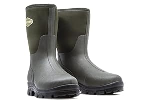 Fencham - Armot Wellington Boots - Sizes 5-12 - Short - Olive - Neoprene Lining - Non-Adjustable - Hard Wearing - Designed to Support & Protect Your Feet