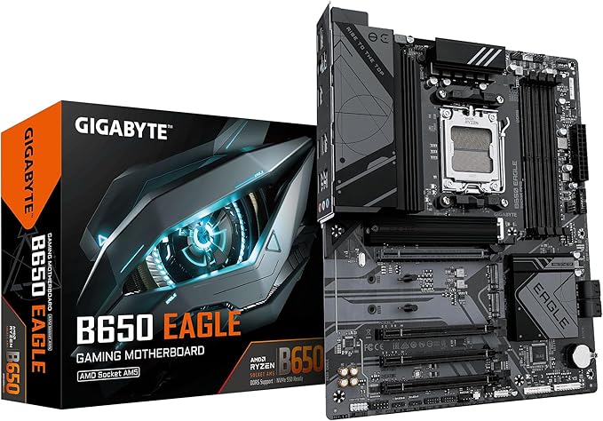 GIGABYTE B650 EAGLE Motherboard - Supports AMD Ryzen 9000 CPUs- 12+2+2