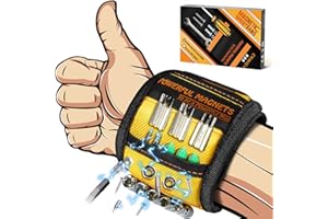 CRANACH Idée Cadeau Homme Original Utile: Cadeau Saint Valentin Homme Cadeau Bricoleur Papa Gadget Insolite Utile Bracelet Magnetique Bricolage, Cadeau Anniversaire Homme Papy Pere Outillage Bricolage