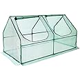 Yorbay Serra da Giardino a Tunnel Mini Serra per Orto, per Giardino Balcone, PE ,con 2 Porte, Verde, 180x90x90cm